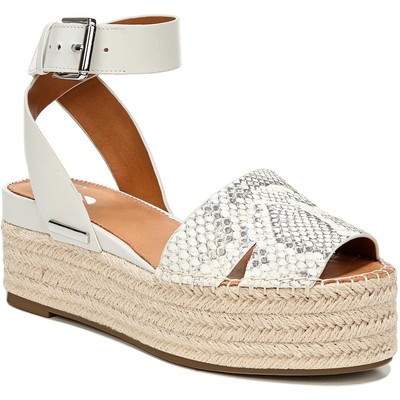 Sarto Franco Sarto Womens Lexie Ivory Platform Sandals 7.5 Medium (B,M) 5248