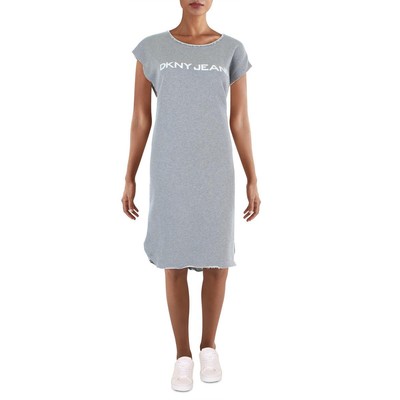 

Женское повседневное платье-толстовка с логотипом DKNY Jeans French Terry BHFO 5304