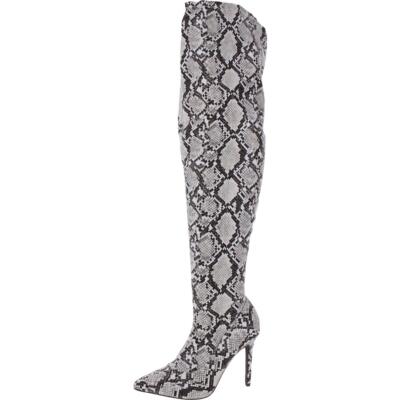 

Женские высокие ботфорты Thalia Sodi Rominaa ч/б 6, средние (B,M) BHFO 9429, Natural snake