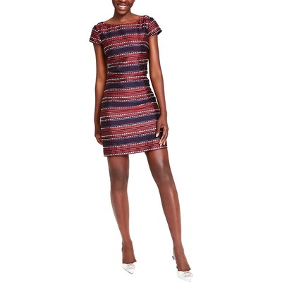 Vince Camuto Womens    Navy Striped Short Semi-Formal Mini Dress 8 BHFO 4143