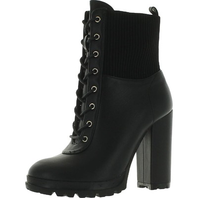 

Черные ботильоны на шнуровке So Me Womens Harley 6 Medium (B,M) BHFO 3240, Черный, Harley