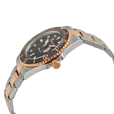 Pre-owned Mathey-tissot Mathy Vintage Automatic Black Dial Men's Two-tone Watch H9010atrn