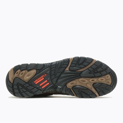 Pre-owned Merrell Work Men's Moab Adventure Carbon Fiber Toe Work Shoe Toffee - J004637, T In Brown