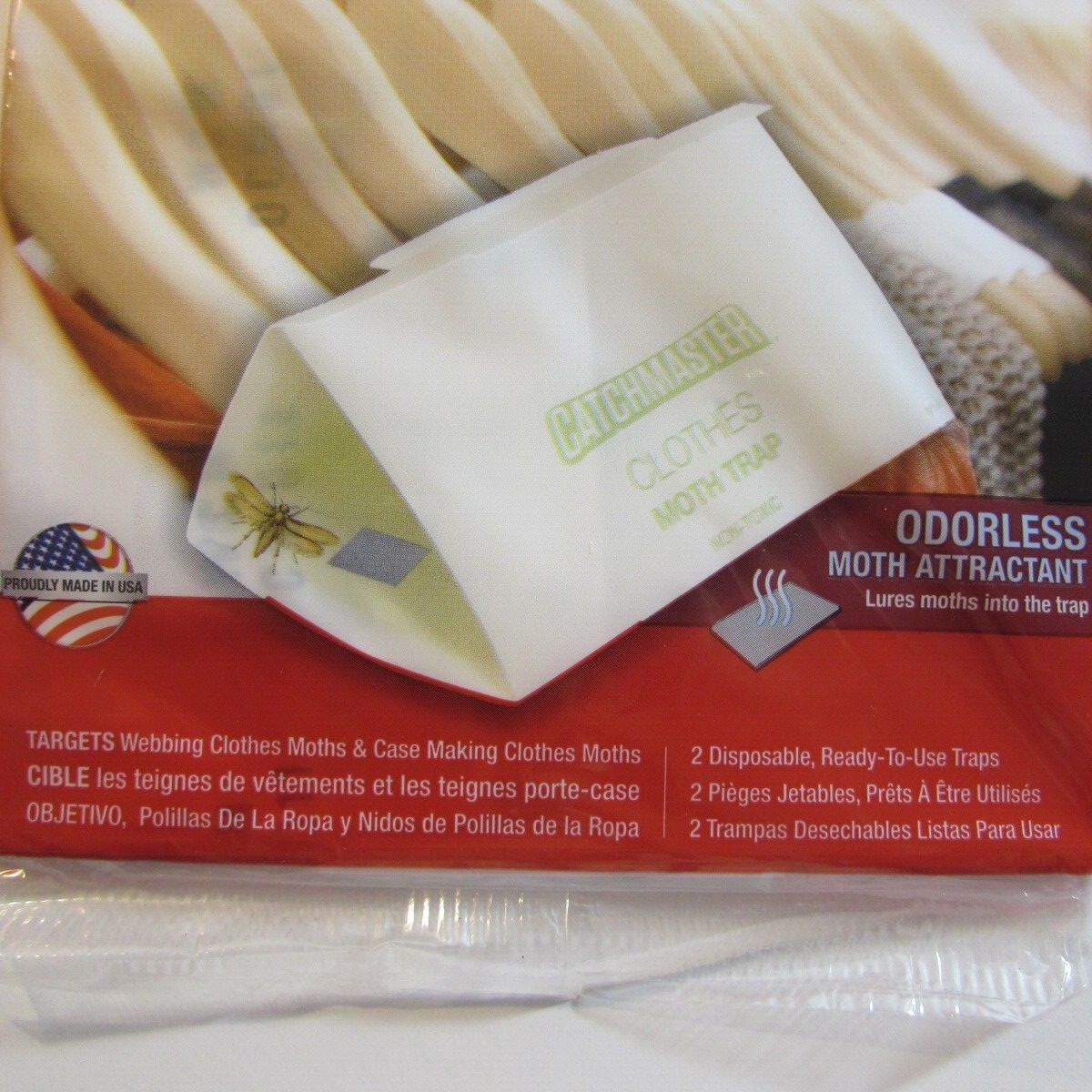 Catchmaster Clothes Moth Traps Odorless Two packs New