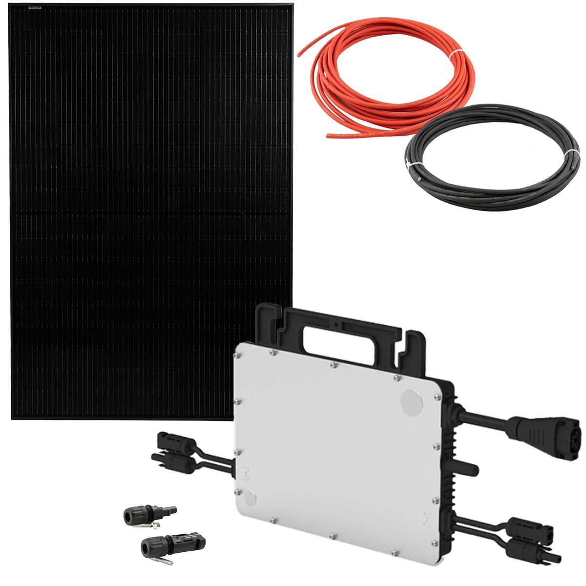 Hoymiles HMT-2000-4T 0% MwSt §12 III UstG 2,4kW  Balkonkraftwerk mit 450W Modul