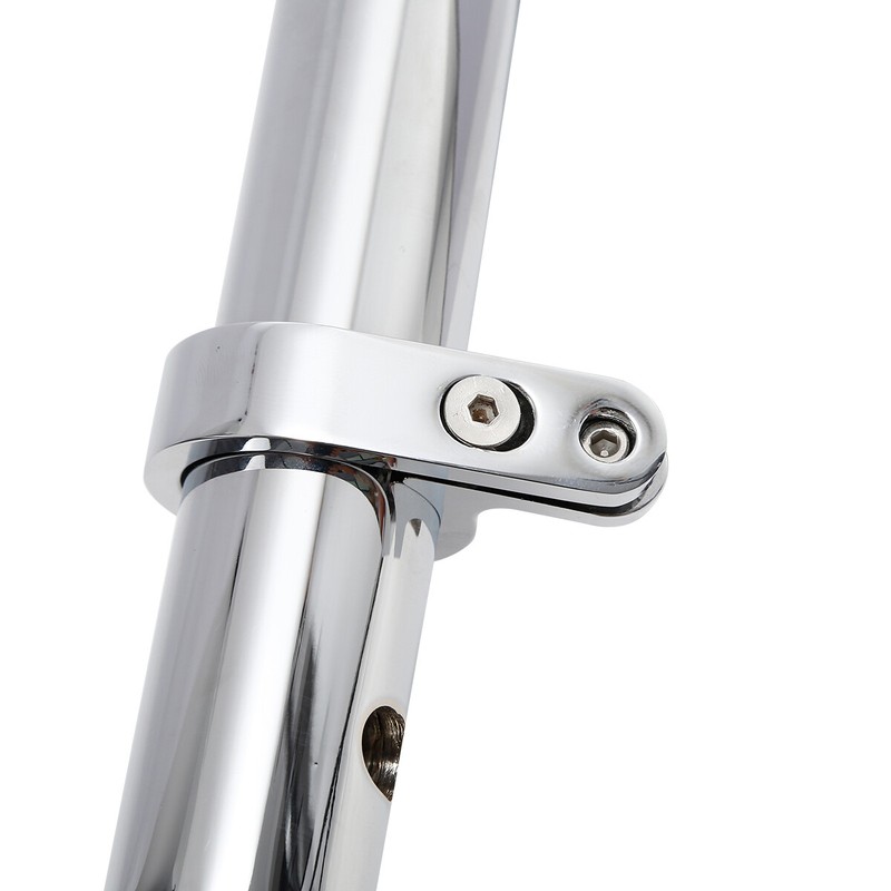 Chrome 32mm 1 1/4" 1.25" Universal Handle Bar Mount Clamp Clock Fit For Harley