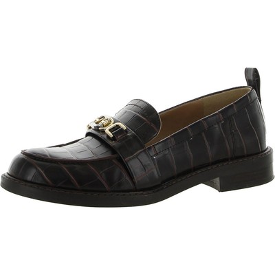 

Женские кожаные лоферы Sam Edelman Christy Brown 6 Medium (B,M) BHFO 7589, Espresso croc print leather