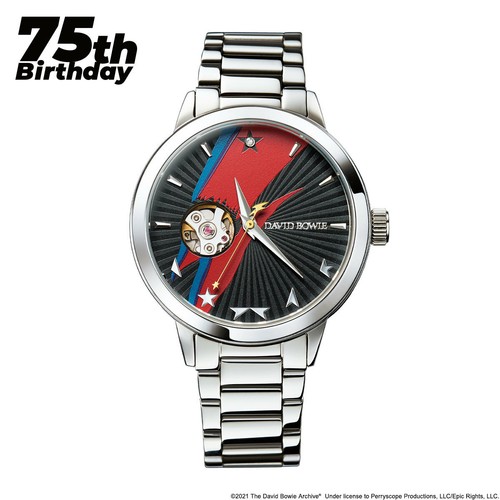 Pre-owned David Bowie 75th Anniversary Official Wristwatch With Music Box Wrist L Japan Nw