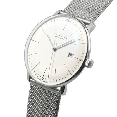 Pre-owned Junghans Max Bill Automatic 027/4002.46 Sapphire Glass 38mm Men's Watch