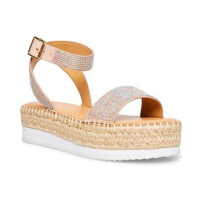

Женские сандалии на плоской подошве Madden Girl Blossom Beige 5.5 Medium (B,M) BHFO 3668, Blush multi, Blossom