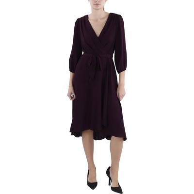Женское фиолетовое повседневное платье-клеш длиной до колена от Tommy Hilfiger 8 BHFO 1651