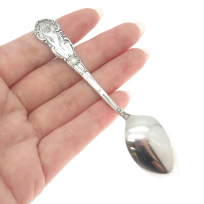 SHEPARD MFG 925 Sterling Silver Antique Portland States & Cities Coffee Spoon