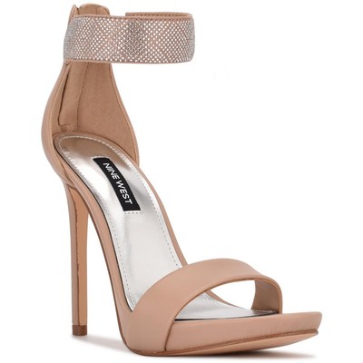 Женские босоножки на высоком каблуке Nine West Womens UTELL3 коричневого цвета, 7 средних размеров (B, M) BHFO 8953