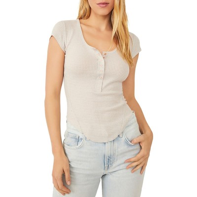 

Женская бежевая футболка Intimately Free People One Of The Girls, топ  BHFO 5831, Dust storm