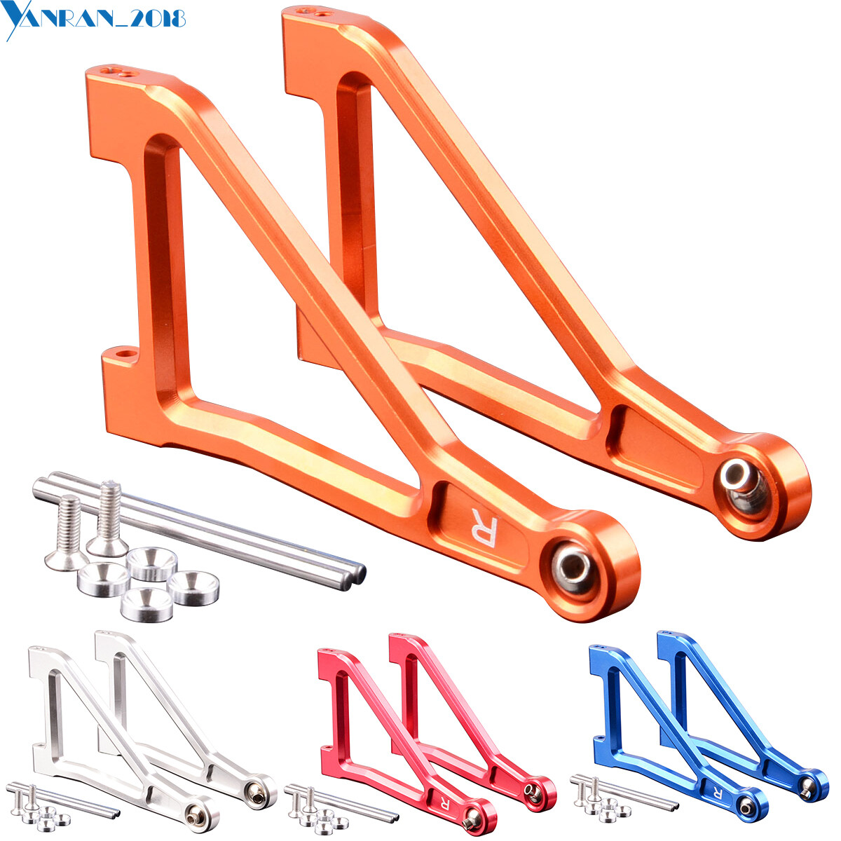 Alloy Aluminum Front Upper Suspension Arm – 1 Paar Für Tamiya CC01 RC Crawler, Upgrade In Silber