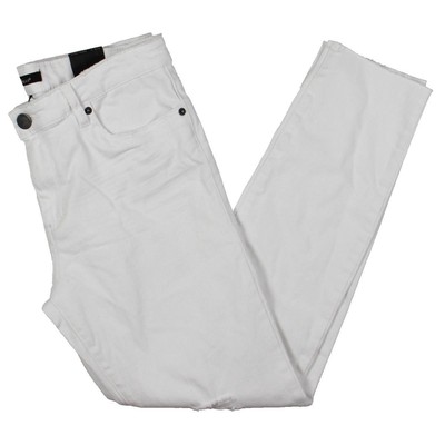 Укороченные джинсы-скинни с необработанным подолом STS Blue Womens Emma White Denim 25 BHFO 0025