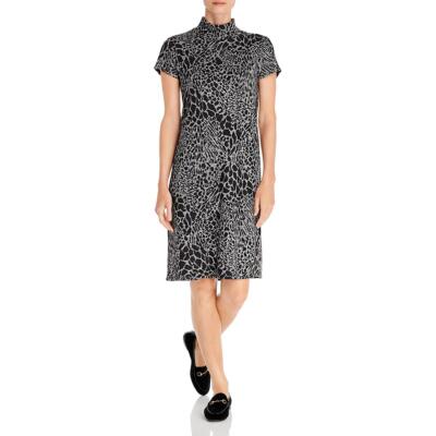 

Женское платье-свитер Leota Blaire с воротником-стойкой и животным принтом BHFO 5358, Ocelot grey