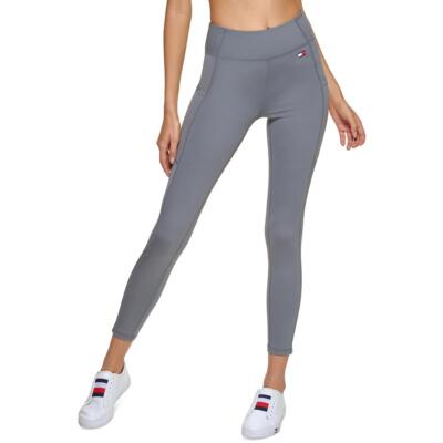 

Tommy Hilfiger Sport Женские спортивные леггинсы в рубчик с высокой посадкой BHFO 1735, Steel gray