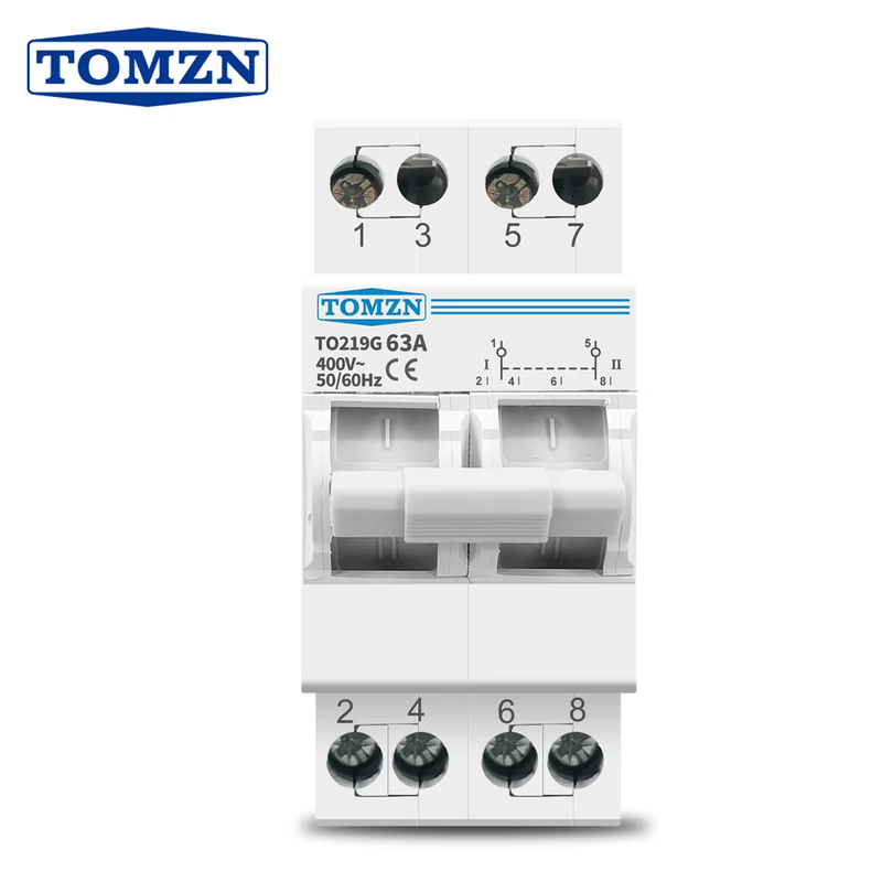 TO219G 2P 40A 63A MTS Dual Power Manual Transfer Isolating Switch Interlock Circ