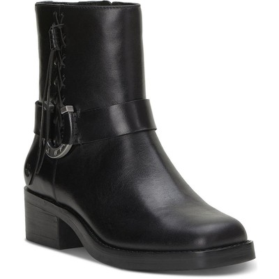 Lucky Brand Womens Kamany Black Zipper Ankle Boots 10 Medium (B,M) BHFO 7023