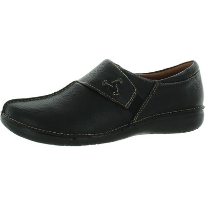 

Женские слипоны Clarks Un Loop Ave из шагреневой кожи BHFO 8148, Черный, Un Loop Ave
