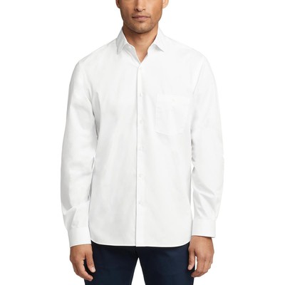 Мужская хлопковая рубашка на пуговицах с белым воротником Van Heusen 17 34/35 XL BHFO 6545