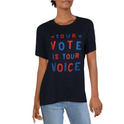 

Женская футболка Girl Dangerous Your Vote Is Your Voice с рисунком, топ BHFO 5850, Navy