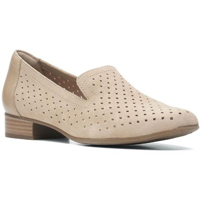 Женские бежевые кожаные лоферы Clarks Juliet Hayes 6 Medium (B,M) BHFO 8194