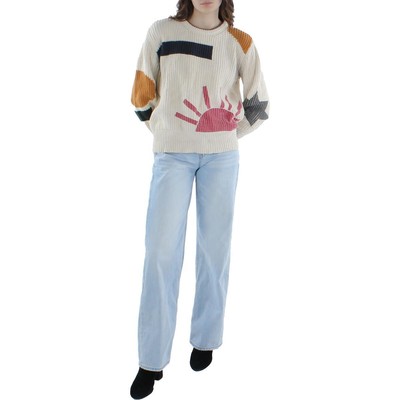 

Бежевый женский массивный пуловер вязанной вязки Scotch - Soda  BHFO 3081, Beige multi