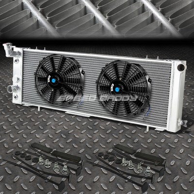 3-РЯДНЫЙ АЛЮМИНИЕВЫЙ РАДИАТОР + КОМПЛЕКТ ИЗ 2-Х ВЕНТИЛЯТОРОВ НА 10 ВЕНТИЛЯТОРОВ ДЛЯ 91-01 CHEROKEE/COMANCHE 2,5/4,0 л l4/l6
