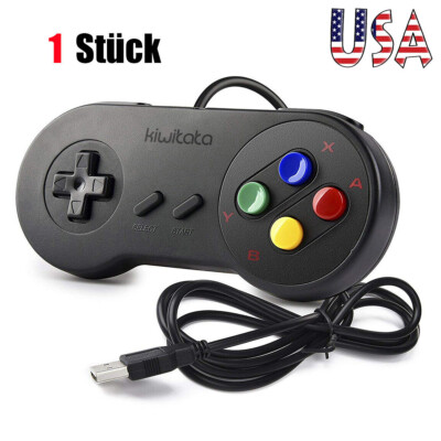 Kiwitata Retro Super Nintendo SNES USB Controller For Window PC MAC Raspberry Pi