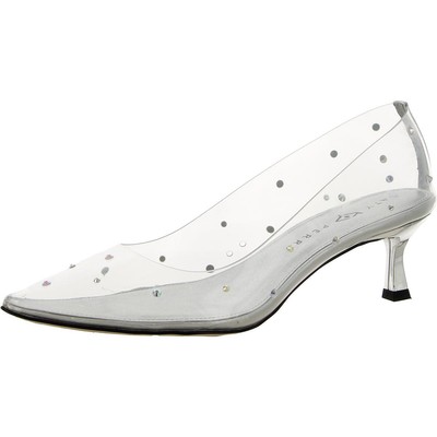 

Katy Perry Womens The Golden Studded Kitten Heels 9.5 Medium (B,M) BHFO 2587, Iridescent