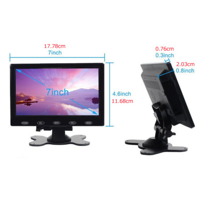 US - 7''/9''/10'' PC Screen LCD CCTV DSLR Monitor AV/RCA/VGA/HDMI for Raspberry Pi