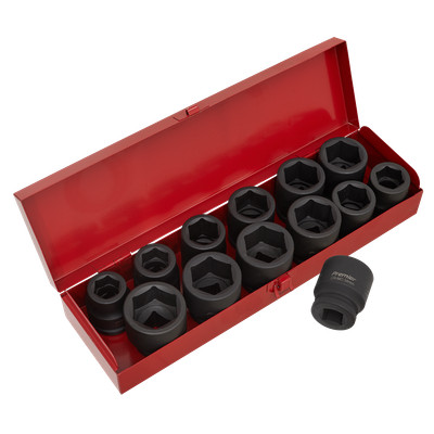 Sealey Impact Socket Set 13 Pieces 3/4'' Square Drive Metric/Imperial AK686