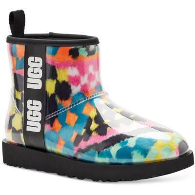 

Женские классические прозрачные мини-черные ботильоны Ugg Shoes 7 Medium (B,M) BHFO 1739, Black multi checks, Classic Clear Mini