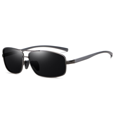 Ultra Lightweight Rectangular Polarized Sunglasses Men UV400 Protection
