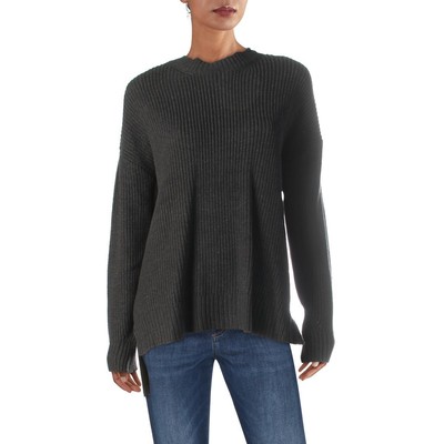 

BCBGMAXAZRIA Женский серый свободный пуловер с круглым вырезом  BHFO 3189, Charcoal heather