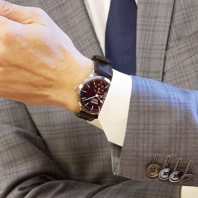 Pre-owned Seiko Presage Sarw057 Mechanical Automatic Enamel Dial Wrist Watch Men's