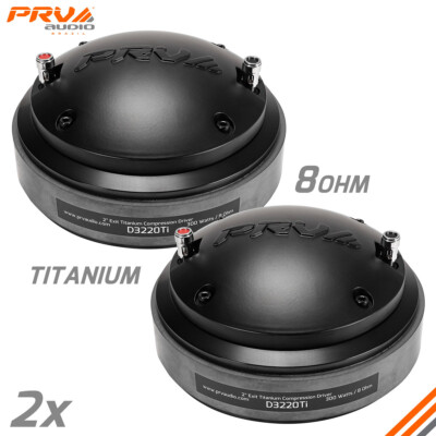 2x PRV Audio 2'' Driver D3220Ti High Frequency Titanium PRO Audio 600W Package