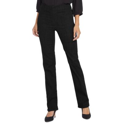 

Джинсы NYDJ Womens Marilyn со средней посадкой и прямыми штанинами без застежек BHFO 9943, Черный, Marilyn