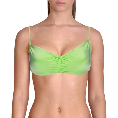 

Женский зеленый купальник-бандо Frankies Bikinis с лямкой на шее,  BHFO 9893