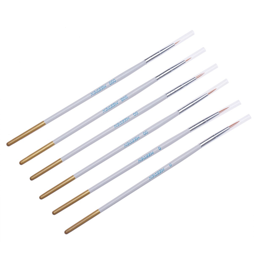 MEEDEN Detail Paint Brush Set - 6 Miniature Art Brushes for Fine Detailing & Art