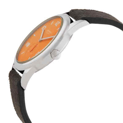 Pre-owned Nomos Club Campus 38 Future Orange Hand Wind Men's Watch 729