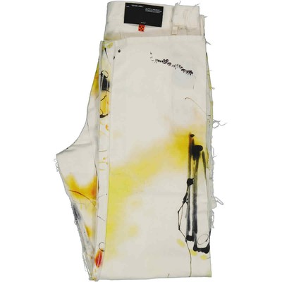Pre-owned Off-white Multicolor Futura Abstract Carpenter Trousers, Brand Size 32