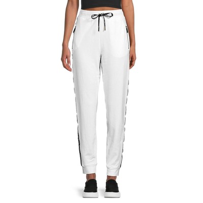 Женские белые облегающие брюки для бега трусцой Karl Lagerfeld Paris M BHFO 6867