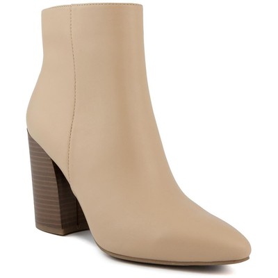 Sugar Womens SGREVVIE Tan Zipper Ankle Boots Shoes 7 Medium (B,M) BHFO 9681