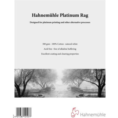 Художественная бумага Hahnemuhle Platinum Rag, 300 г/см, 8x10, 25 листов #10647103