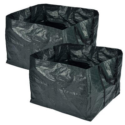 2er Set - Hochrobuster XXL Gartenabfallsack 240 Liter Laubsack Gartensack