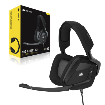 NEW Corsair VOID RGB ELITE USB Premium Gaming Headset Carbon 7.1
