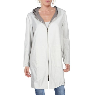 

Женская двусторонняя куртка-анорак цвета слоновой кости Eileen Fisher Petites BHFO 2378, Кость